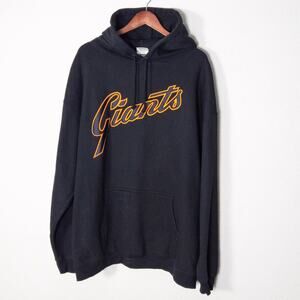 San Francisco Giants Oversized Hoodie Black Size XXL Streetwear Athletic